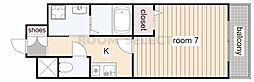 ライフエリア浅間 1Kの間取図画像