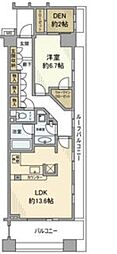 シティハウス伏見駅前 1LDKの間取図画像