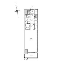 CRESTTAPP金山 1Kの間取図画像