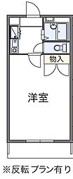 アビーロード 1Kの間取図画像