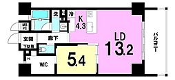 オーシャンリゾート真栄田岬 1LDKの間取図画像