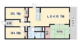 東加古川ハイタウンC棟 3LDKの間取図画像