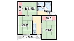 アプリーレ石守C-11号棟 3Kの間取図画像