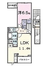 グラン イリーデ 1LDKの間取図画像
