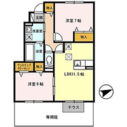 ヴァンヴェール 3LDKの間取図画像