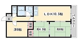 エクセル東加古川弐番館 3LDKの間取図画像