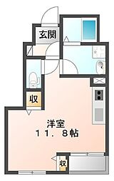 アルモディモーラ 1Kの間取図画像