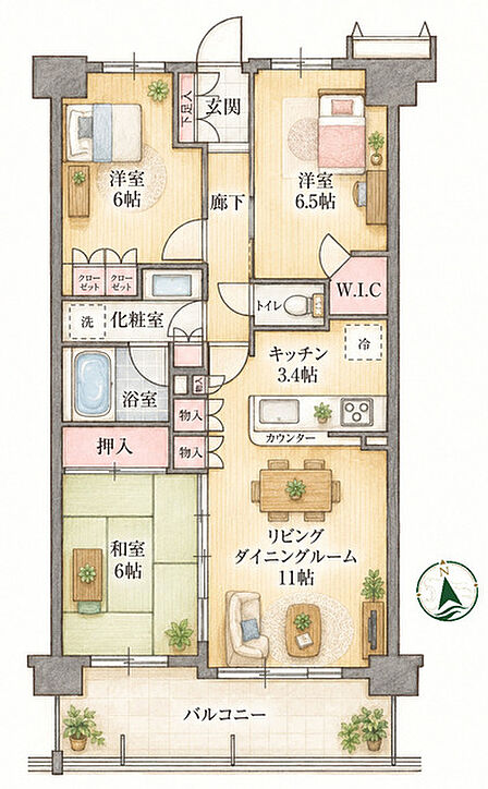 家族それぞれの時間を大切にしながら心地よくつながる暮らしを叶える空間設計