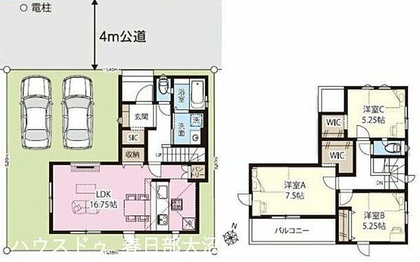 間取りを拡大表示