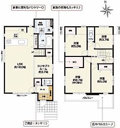 さいたま市岩槻区諏訪2期4号棟 新築戸建