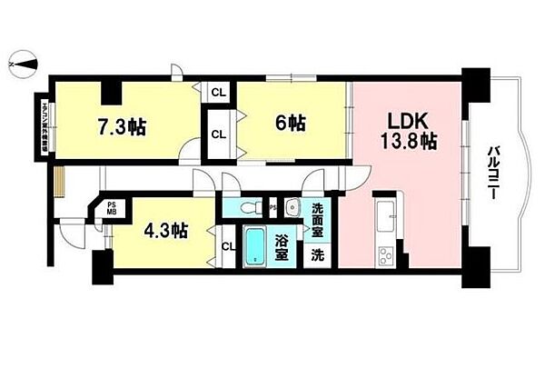間取りを拡大表示