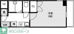 ヴァンデメール五橋 1Kの間取図画像