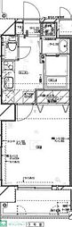 スカイテラスmarusyo 1Kの間取図画像