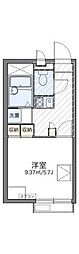 レオパレスKウイング 1Kの間取図画像
