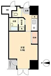 ドゥーエ榴岡 1Kの間取図画像
