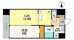 パルメゾン長町 1LDKの間取図画像
