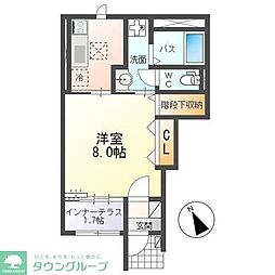 アーバンスカイM 1Kの間取図画像