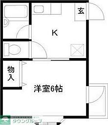 アドバンス長町 1Kの間取図画像