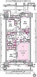 あすとレジデンシャルザ・タワー 3LDKの間取図画像