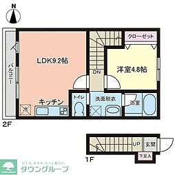 PREMORY名取駅前 1LDKの間取図画像