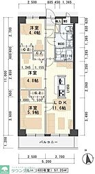 F・シャルマン 3LDKの間取図画像