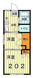 コート・ノア 2Kの間取図画像