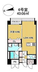 PAXレジデンス 1LDKの間取図画像