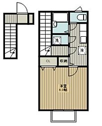 ART弥生町ヒルズ 1Kの間取図画像