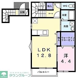 シエラ 1LDKの間取図画像