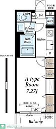 リブリ・サウスアベニュー 1Kの間取図画像