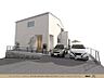区画図：◇建物完成イメージ◇前面道路との高低差がないフラットな立地。閑静で街並み穏やかな住宅街に位置するたかな環境でゆったりとお過ごしいただけます。