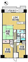 ディオ・フェルティ狭山西山台 3LDKの間取図画像