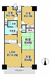 ライオンズマンション千代田弐番館 4LDKの間取図画像