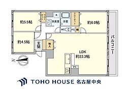 シティコーポ伝馬 3LDKの間取図画像