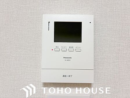 「見える安心」をカタチにしました。誰が来てもわかる様にモニター付きインターホンを設置。