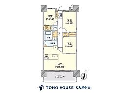 カルティア刈谷松坂 3LDKの間取図画像