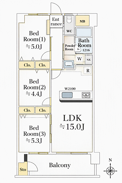 間取りを拡大表示