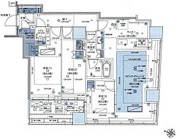 Blliria二番町 3LDKの間取図画像