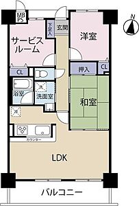 間取り:カウンタキッチンを備えたリビングです 間取り:カウンタキッチンを備えたリビングです