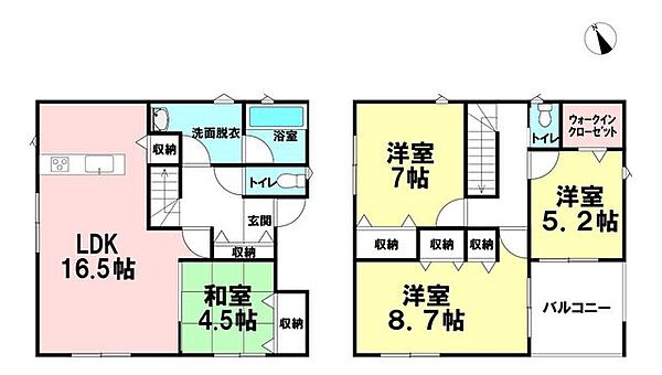 間取りを拡大表示