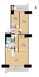 ダイアシティ2000茂庭B2RIDGE 3LDKの間取図画像