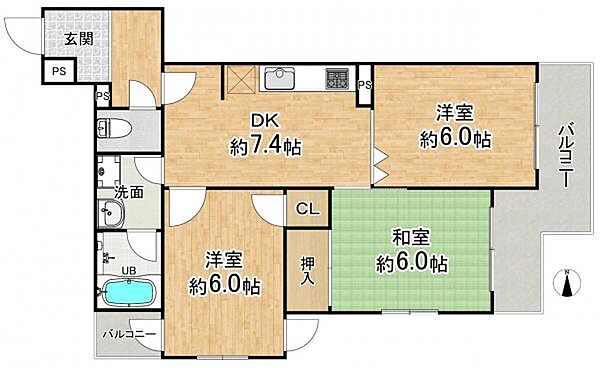 間取りを拡大表示