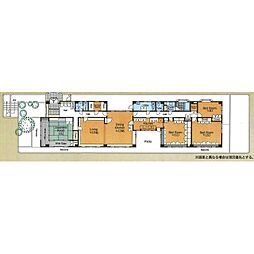 メイプル3 4SLDKの間取図画像