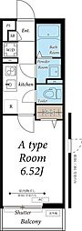 リブリ・櫻 1Kの間取図画像