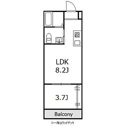 ひなたと春風のラテ 1LDKの間取図画像