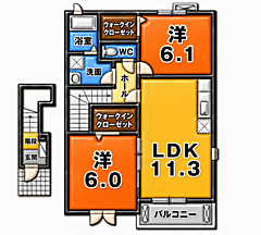 物件の間取り