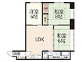 城北マンション4階4.5万円
