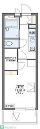 レオパレスアンテルブルグ2 1Kの間取図画像
