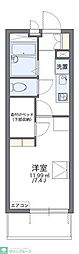 レオパレス翡翠第一 1Kの間取図画像