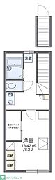レオパレスPACE'03 1Kの間取図画像
